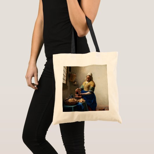 Johannes Vermeer - The Milkmaid Tote Bag (Voorkant (product))