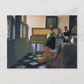Johannes Vermeer - The Music Lesson Briefkaart (Voorkant)