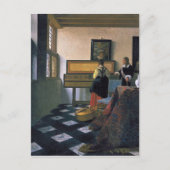 Johannes Vermeer - The Music Lesson Briefkaart (Voorkant)