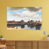 Johannes Vermeer / Uitzicht op Delft / 1660-1 / Canvas Afdruk (Insitu (Woonkamer))
