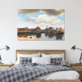 Johannes Vermeer / Uitzicht op Delft / 1660-1 / Canvas Afdruk (Insitu (Slaapkamer))