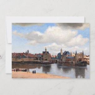 Johannes Vermeer - Uitzicht van Delft Bedankkaart