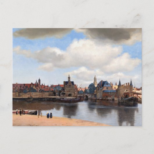 Johannes Vermeer - Uitzicht van Delft Briefkaart (Voorkant)