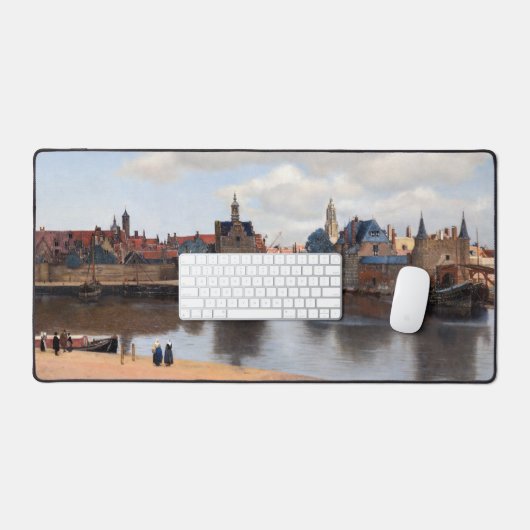 Johannes Vermeer - Uitzicht van Delft Bureaumat (Keyboard & Muis)