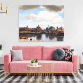 Johannes Vermeer - Uitzicht van Delft Canvas Afdruk (Insitu (Woonkamer))