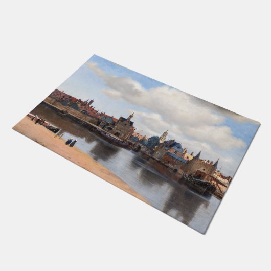 Johannes Vermeer - Uitzicht van Delft Deurmat (Schuin)