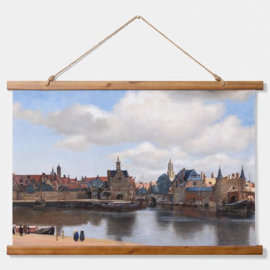Johannes Vermeer - Uitzicht van Delft Hangend Wandkleed (Voorkant)