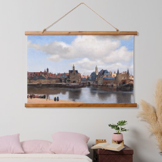 Johannes Vermeer - Uitzicht van Delft Hangend Wandkleed (Slaapkamer)