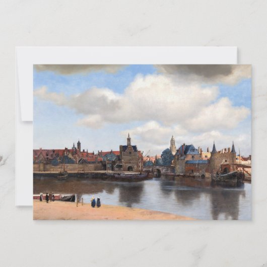 Johannes Vermeer - Uitzicht van Delft Kaart (Voorkant)