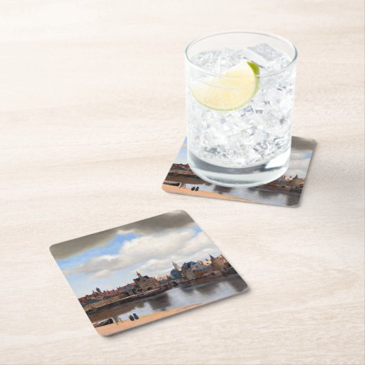 Johannes Vermeer - Uitzicht van Delft Kartonnen Onderzetters (Insitu)