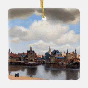 Johannes Vermeer - Uitzicht van Delft Keramisch Ornament