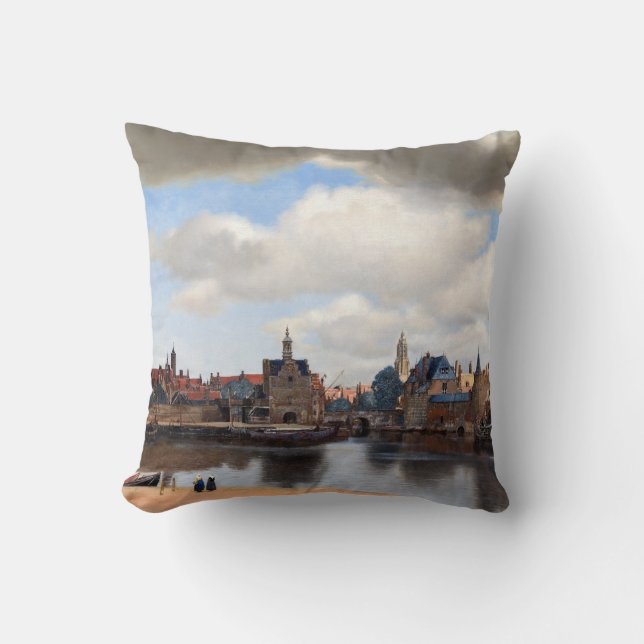 Johannes Vermeer - Uitzicht van Delft Kussen (Voorkant)