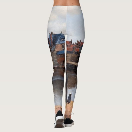 Johannes Vermeer - Uitzicht van Delft Leggings (Achterkant)