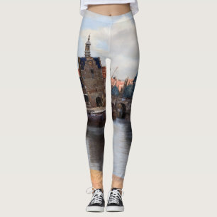Johannes Vermeer - Uitzicht van Delft Leggings
