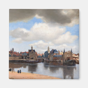 Johannes Vermeer - Uitzicht van Delft Magneet