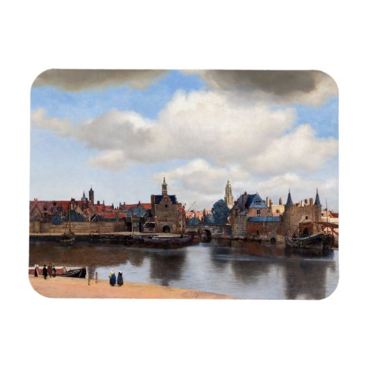 Johannes Vermeer - Uitzicht van Delft Magneet (Horizontaal)
