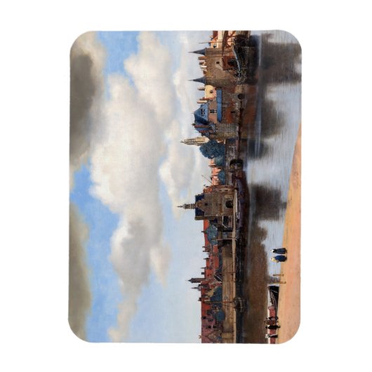 Johannes Vermeer - Uitzicht van Delft Magneet (Verticaal)