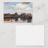 Johannes Vermeer - Uitzicht van Delft Notitiekaartje (Voorkant / Achterkant)