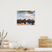 Johannes Vermeer - Uitzicht van Delft Poster (Keuken)
