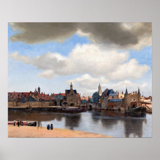 Johannes Vermeer - Uitzicht van Delft Poster (Voorkant)