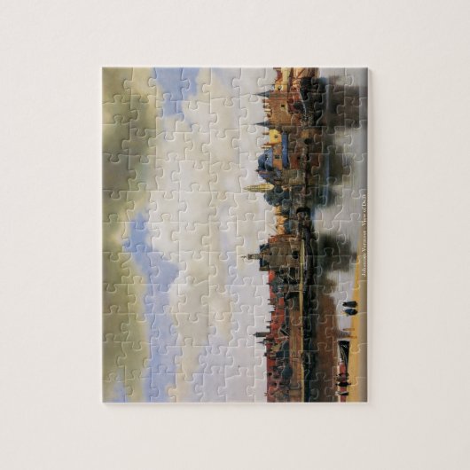 Johannes Vermeer - Uitzicht van Delft puzzle Legpuzzel (Verticaal)