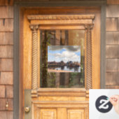 Johannes Vermeer - Uitzicht van Delft Raamsticker (Huis Deur)