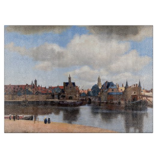 Johannes Vermeer - Uitzicht van Delft Snijplank (Voorkant)