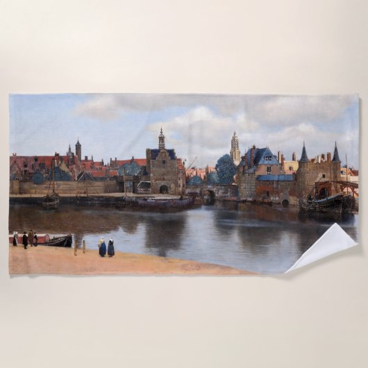 Johannes Vermeer - Uitzicht van Delft Strandlaken (Voorkant)