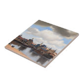 Johannes Vermeer - Uitzicht van Delft Tegeltje (Zijkant)