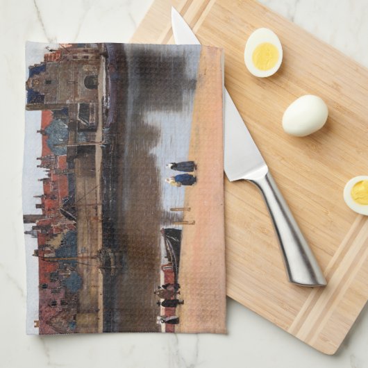 Johannes Vermeer - Uitzicht van Delft Theedoek (Quarter Fold)