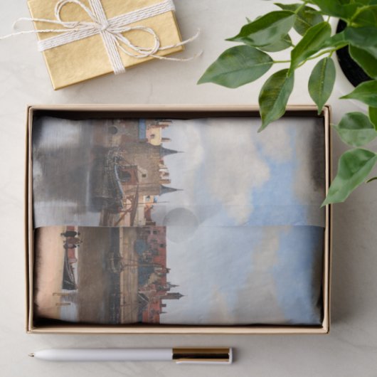 Johannes Vermeer - Uitzicht van Delft Tissuepapier (Geschenk)