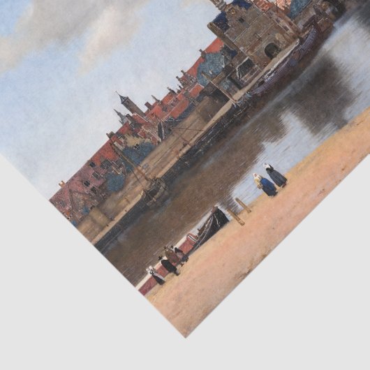 Johannes Vermeer - Uitzicht van Delft Tissuepapier (Detail)