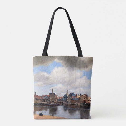 Johannes Vermeer - Uitzicht van Delft Tote Bag (Achterkant)