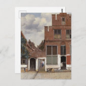 Johannes Vermeer, Uitzicht van Huizen in Delft Briefkaart (Voorkant / Achterkant)
