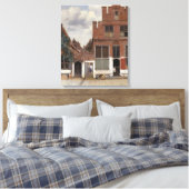 Johannes Vermeer, Uitzicht van Huizen in Delft Canvas Afdruk (Insitu (Slaapkamer))