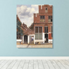 Johannes Vermeer, Uitzicht van Huizen in Delft Canvas Afdruk