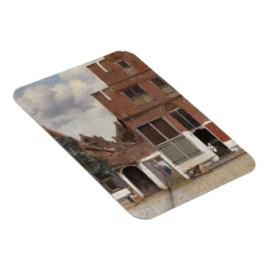 Johannes Vermeer, Uitzicht van Huizen in Delft Magneet (Rechterzijde)