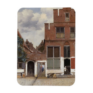 Johannes Vermeer, Uitzicht van Huizen in Delft Magneet