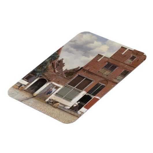 Johannes Vermeer, Uitzicht van Huizen in Delft Magneet (Linkerzijde)