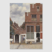 Johannes Vermeer, Uitzicht van Huizen in Delft Magnetische Uitnodiging (Voorkant)