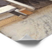 Johannes Vermeer, Uitzicht van Huizen in Delft Poster (Hoek)