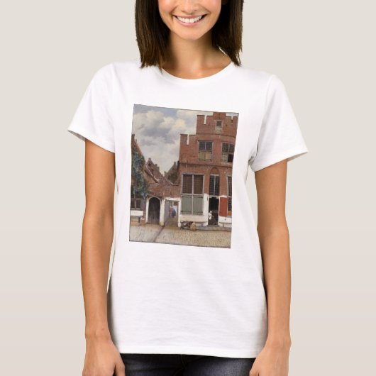 Johannes Vermeer, Uitzicht van Huizen in Delft T-shirt (Voorkant)