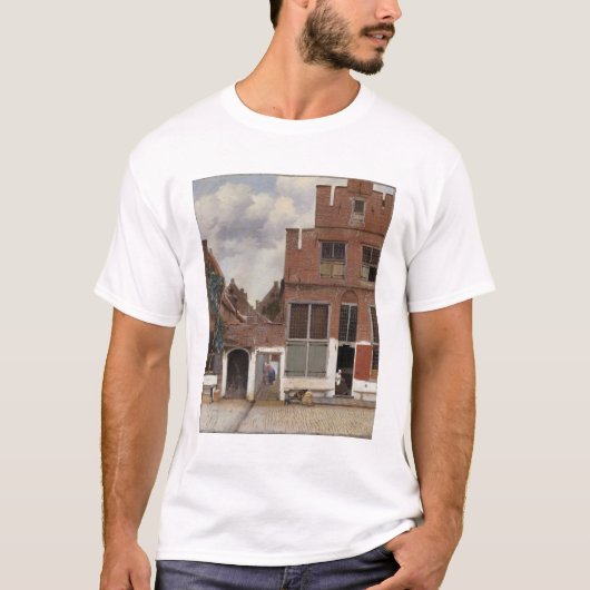Johannes Vermeer, Uitzicht van Huizen in Delft T-shirt (Voorkant)