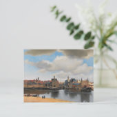 Johannes Vermeer, van Deft, Uitzicht Delft Briefkaart (Staand voorkant)
