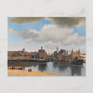 Johannes Vermeer, van Deft, Uitzicht Delft Briefkaart