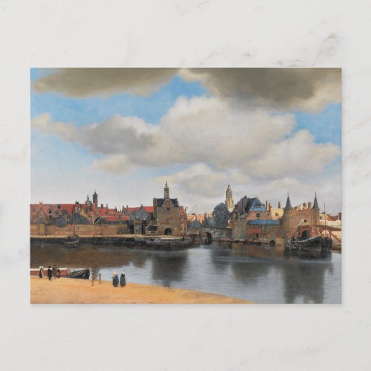 Johannes Vermeer, van Deft, Uitzicht Delft Briefkaart (Voorkant)