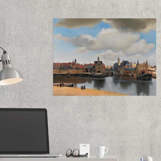 Johannes Vermeer, van Deft, Uitzicht Delft Folie Afdrukken (Insitu (Desk 2))