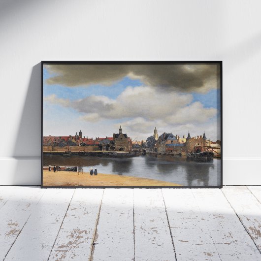 Johannes Vermeer, van Deft, Uitzicht Delft Foto Afdruk
