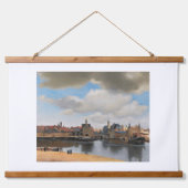Johannes Vermeer, van Deft, Uitzicht Delft Hangend Wandkleed (Voorkant)