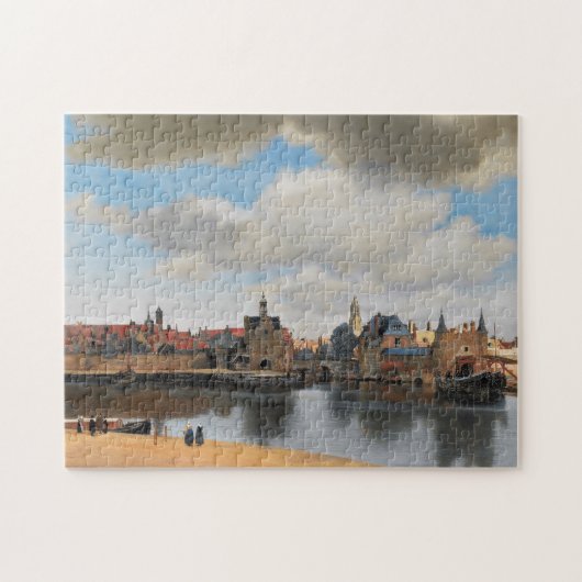 Johannes Vermeer, van Deft, Uitzicht Delft Legpuzzel (Horizontaal)